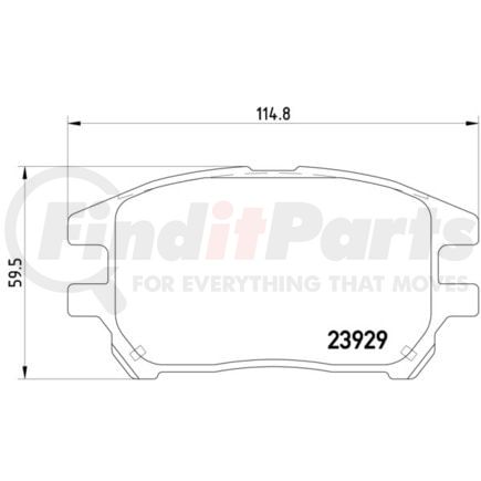 HELLA 355010441 Disc Brake Pad Set