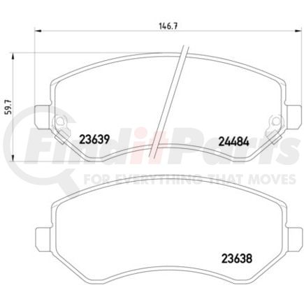 HELLA 355010051 Disc Brake Pad Set
