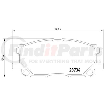 HELLA 355010071 Disc Brake Pad Set