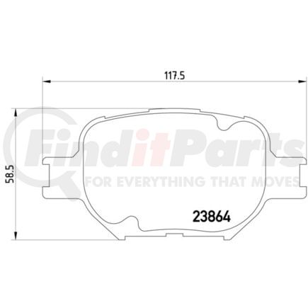 HELLA 355010201 Disc Brake Pad Set