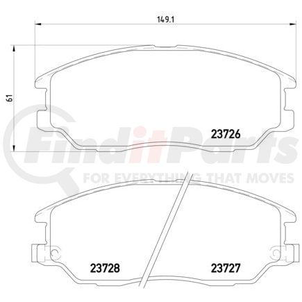 HELLA 355010861 Disc Brake Pad Set