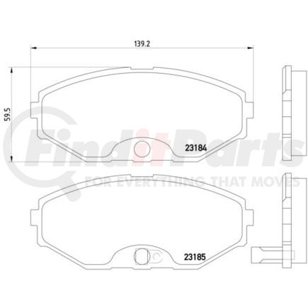 HELLA 355011181 Disc Brake Pad Set