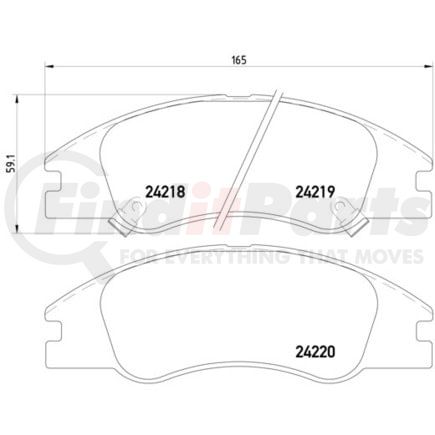 HELLA 355012041 Disc Brake Pad Set