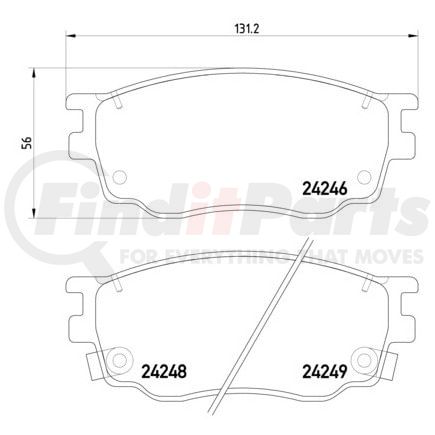 HELLA 355012091 Disc Brake Pad Set