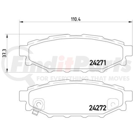 HELLA 355012261 Disc Brake Pad Set