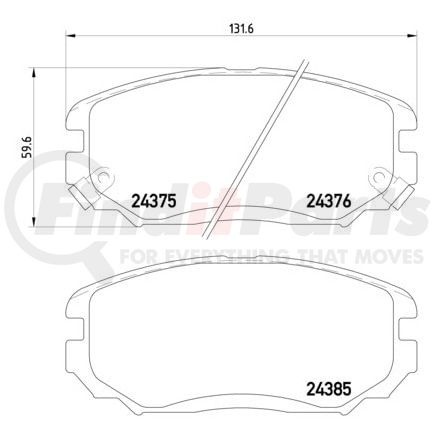 HELLA 355012461 Disc Brake Pad Set