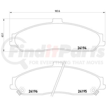 HELLA 355012561 Disc Brake Pad Set