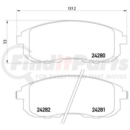 HELLA 355012901 Disc Brake Pad Set