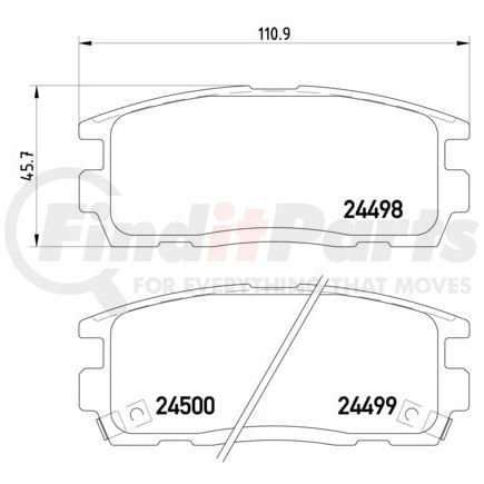 HELLA 355012951 Disc Brake Pad Set