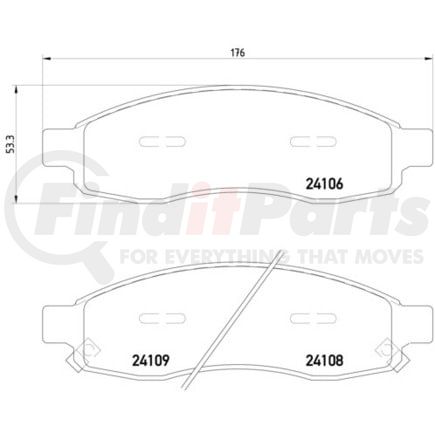 HELLA 355013671 Disc Brake Pad Set