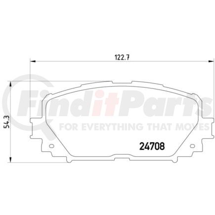 HELLA 355013901 Disc Brake Pad Set