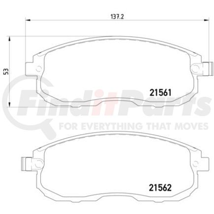 HELLA 355013991 Disc Brake Pad Set