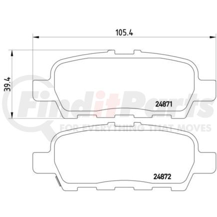 HELLA 355014561 Disc Brake Pad Set