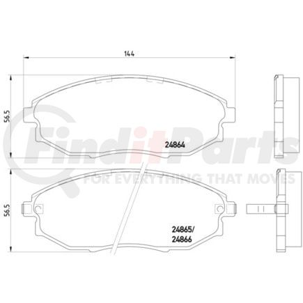 HELLA 355014931 Disc Brake Pad Set