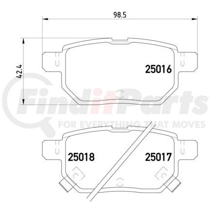 HELLA 355014991 Disc Brake Pad Set