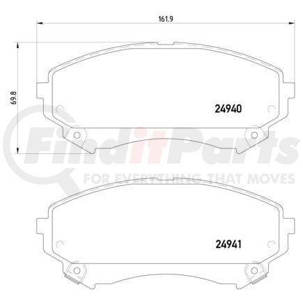 HELLA 355015141 Disc Brake Pad Set