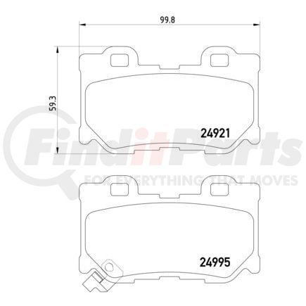 HELLA 355015421 Disc Brake Pad Set