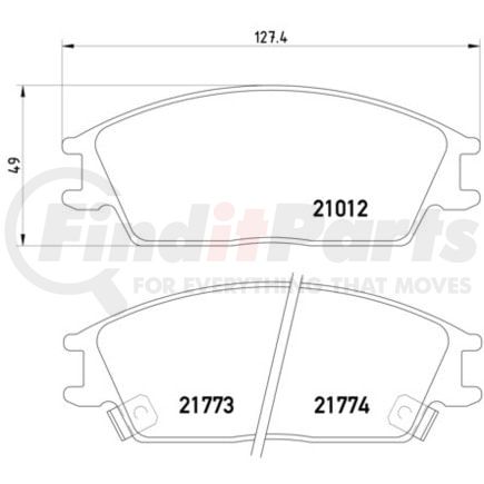 HELLA 355006271 Disc Brake Pad Set