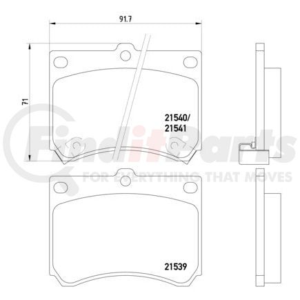 HELLA 355006481 Disc Brake Pad Set