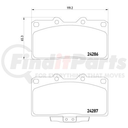 HELLA 355006641 Disc Brake Pad Set
