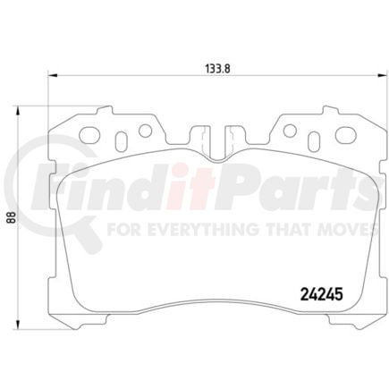HELLA 355006661 Disc Brake Pad Set
