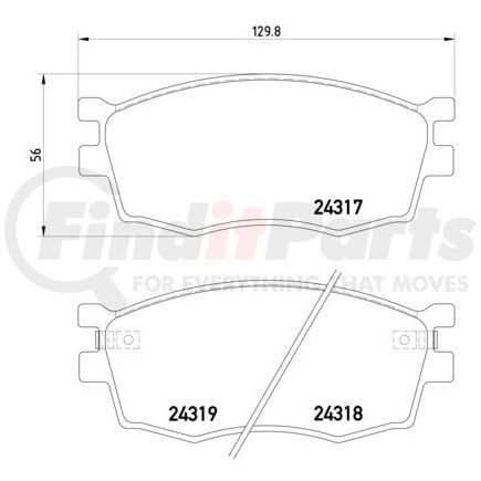 HELLA 355006951 Disc Brake Pad Set