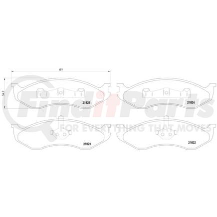 HELLA 355008231 Disc Brake Pad Set