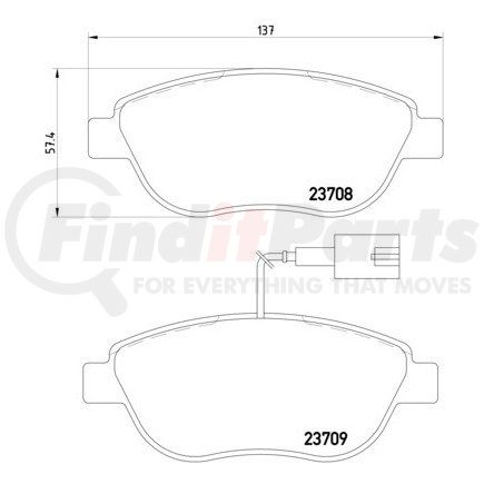 HELLA 355015791 Disc Brake Pad Set