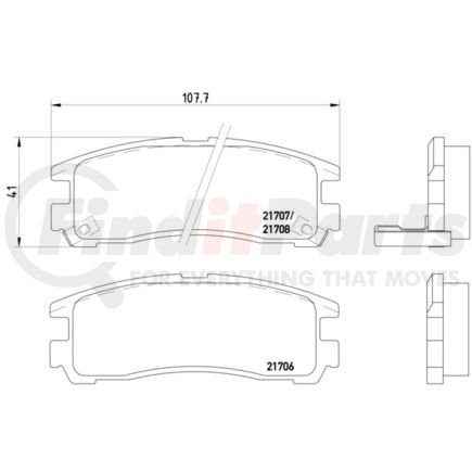 HELLA 355016591 Disc Brake Pad Set