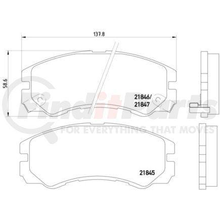 HELLA 355016611 Disc Brake Pad Set