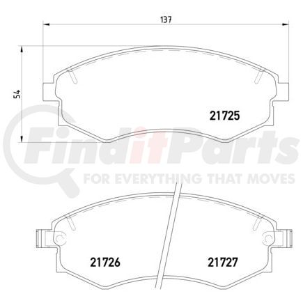 HELLA 355016691 Disc Brake Pad Set