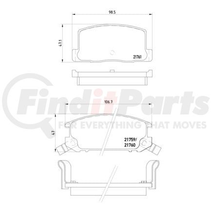 HELLA 355016741 Disc Brake Pad Set