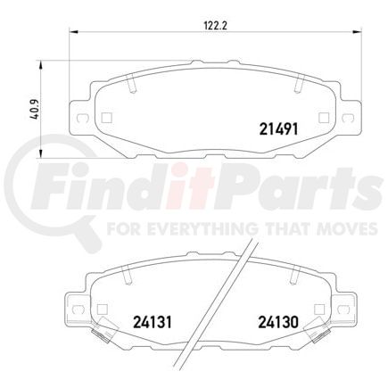 HELLA 355016751 Disc Brake Pad Set