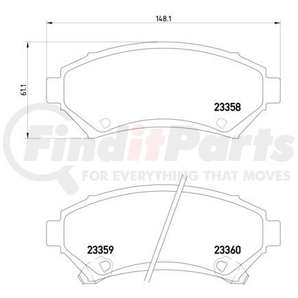 HELLA 355016951 Disc Brake Pad Set