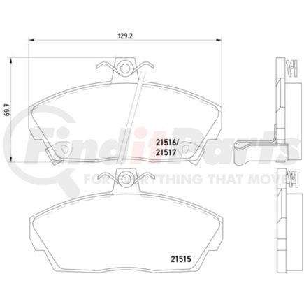 HELLA 355018031 Disc Brake Pad Set
