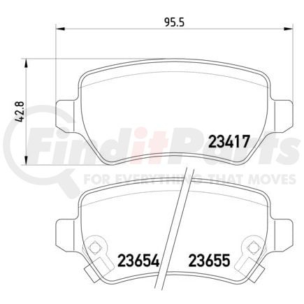 HELLA 355018781 Disc Brake Pad Set