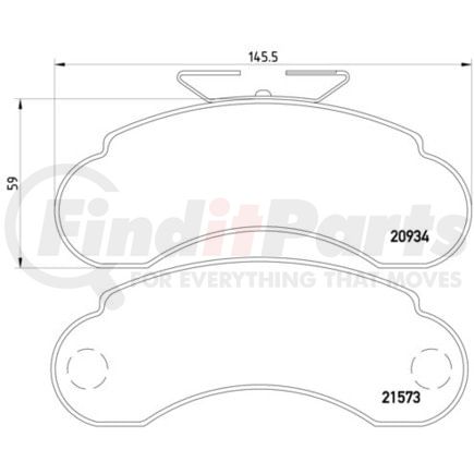 HELLA 355019101 Disc Brake Pad Set