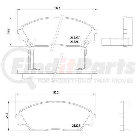 HELLA 355005661 Disc Brake Pad Set