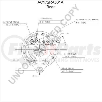 Leece Neville AC172RA301A High Output Alternator