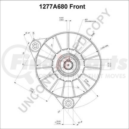 Leece Neville 1277A680 High Output Alternator