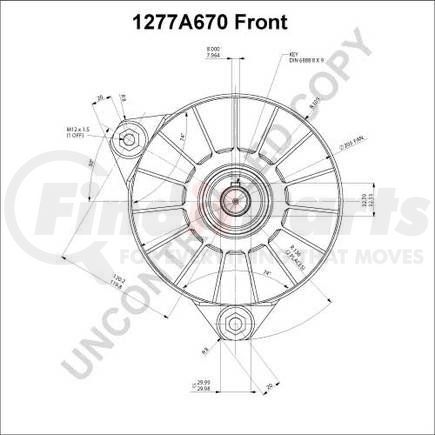 Leece Neville 1277A670 High Output Alternator