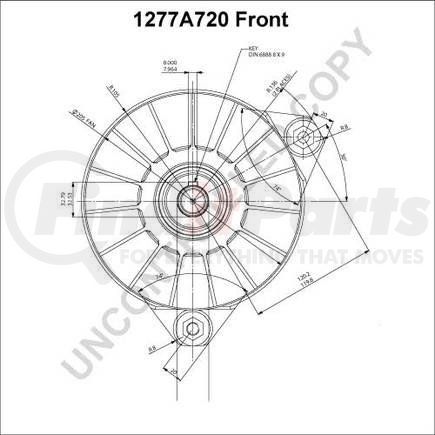 Leece Neville 1277A720 High Output Alternator