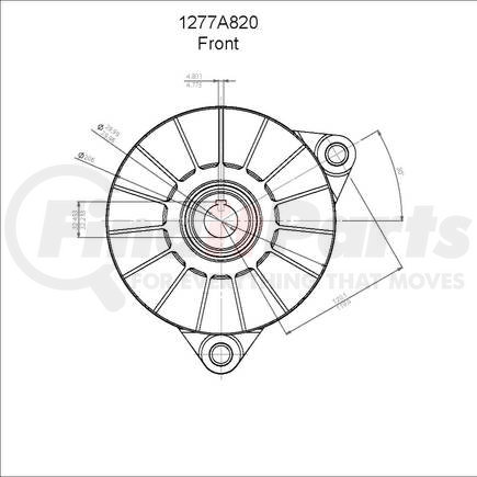 Leece Neville 1277A820 High Output Alternator