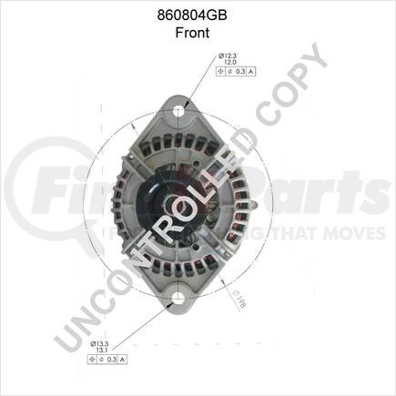 Leece Neville 860804GB High Output Alternator