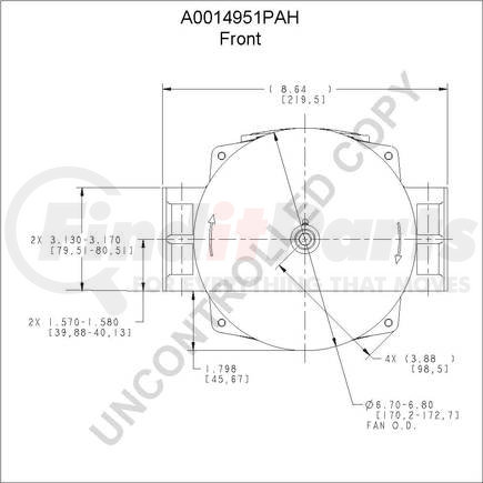 Leece Neville A0014951PAH High Output Alternator