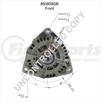 Leece Neville 860809GB High Output Alternator