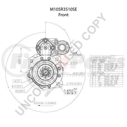 Leece Neville M105R3510SE Heavy Duty Starter Motor