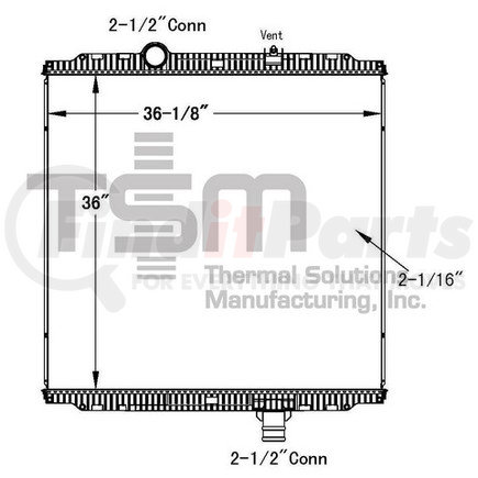 Thermal Solutions Mfg. 0437443P Radiator