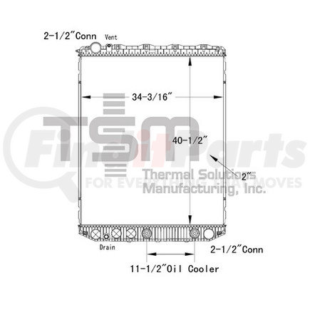 Thermal Solutions Mfg. 0437435P Radiator