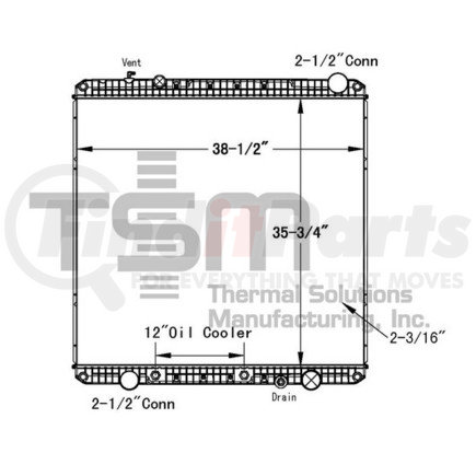 Thermal Solutions Mfg. 0437425P Radiator + Cross Reference | FinditParts